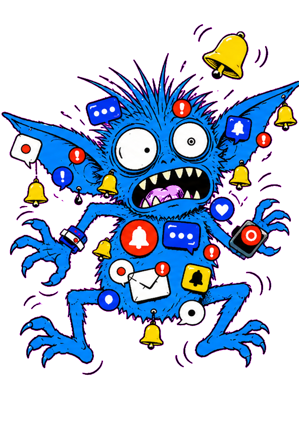 Ding Gremlin waiting for your attention